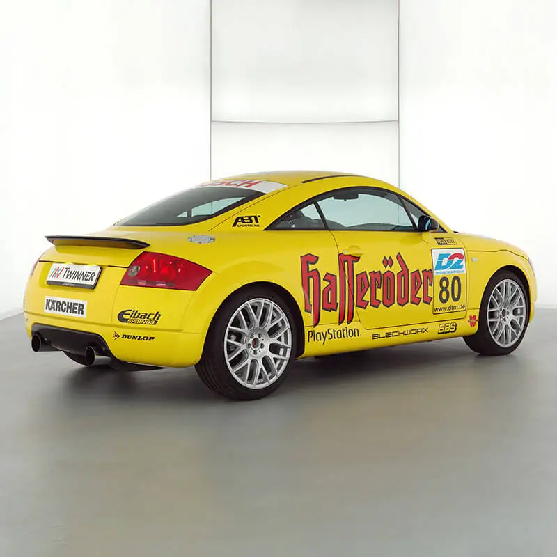 FOLIAWORX Designfolierung Audi TT gelb Racing Design